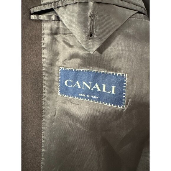 CANALI 100% Cashmere Jacket Blazer Sport Coat sz 54 R color brown made in Italy - Picture 4 of 11